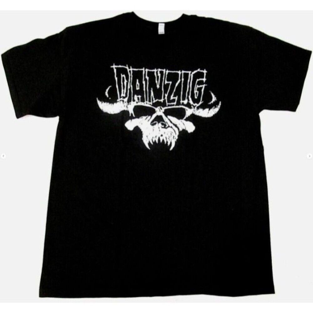 rare DANZIG T-shirt Hardcore Heavy Metal Hard Rock Tee Adult Men's Black New L